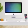 StarTech.com Ergonomiczna podstawka pod monitor, do 33lb/15kg, stała wysokość 3,5in/9cm, podstawka pod monitor/laptop na biurko, platforma stalowa, szybki montaż, optymalizacja przestrzeni roboczej