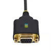 StarTech.com 1ft (30cm) USB do Null Modem Serial adapter kablowya, COM Retention, FTDI, USB-A do DB9 RS232, Wymienne nakrętki/śruby DB9, Windows/macOS/Linux