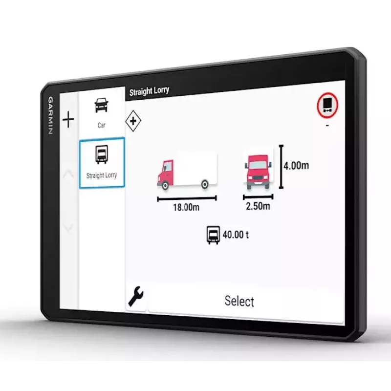 Navigator Garmin dēzl LGV1020 10,1-calowy ekran dotykowy TFT 32 GB czarny