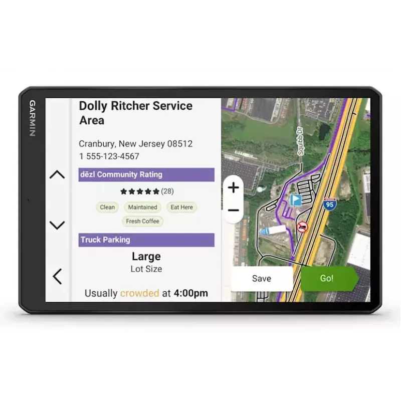 Navigator Garmin dēzl LGV1020 10,1-calowy ekran dotykowy TFT 32 GB czarny
