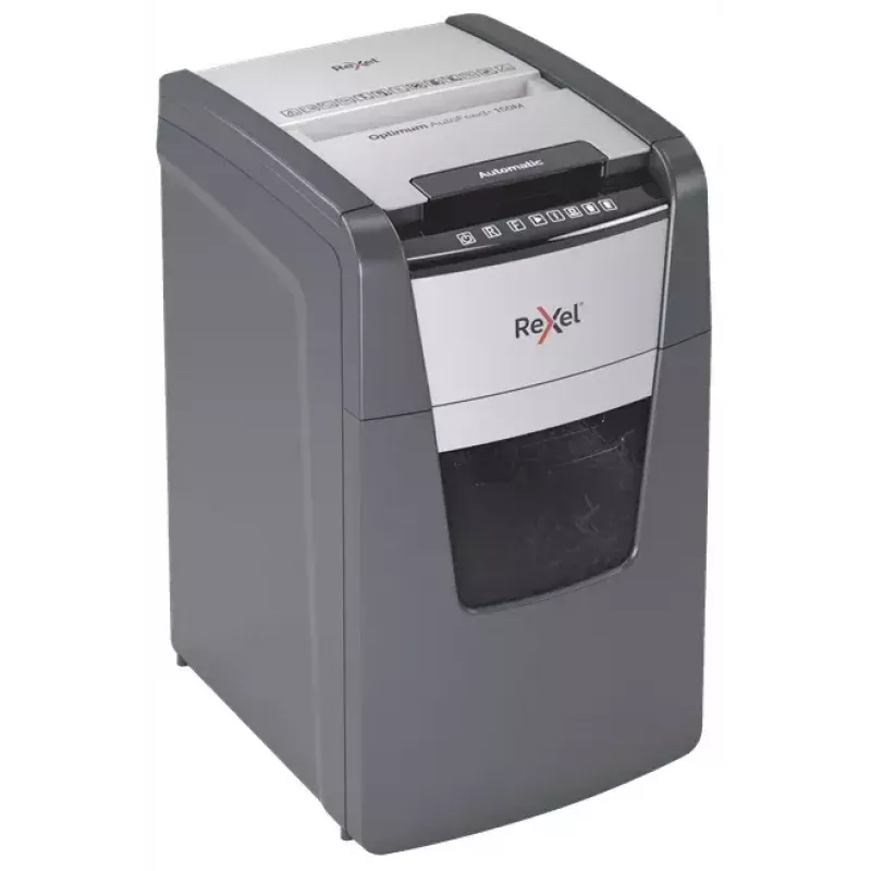 Rexel Optimum AutoFeed+ 150M niszczarka do papieru Mikro-cięcie 55 dB 22 cm Czarny, Szary