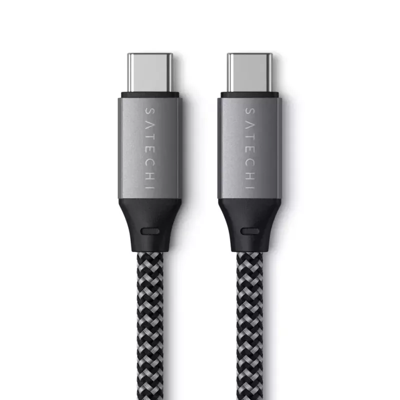 Kabel USB-C na USB-C Satechi ST-TCC2MM — 2 m, czarno-szary, 0,48 Gbit/s
