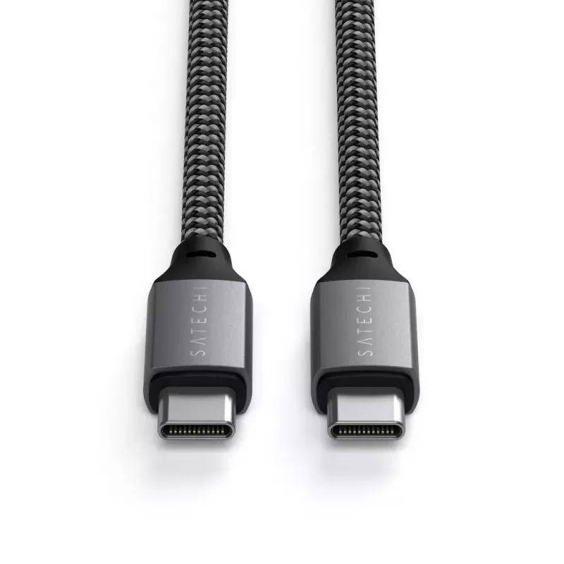 Kabel USB-C na USB-C Satechi ST-TCC2MM — 2 m, czarno-szary, 0,48 Gbit/s