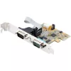 StarTech.com 2-portowa karta szeregowa PCI Express, dwuportowa karta szeregowa PCIe na RS232 (DB9), UART 16C1050, standardowe lub niskoprofilowe wsporniki, zatrzymywanie COM, dla Windows i Linux