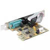 StarTech.com 2-portowa karta szeregowa PCI Express, dwuportowa karta szeregowa PCIe na RS232 (DB9), UART 16C1050, standardowe lub niskoprofilowe wsporniki, zatrzymywanie COM, dla Windows i Linux