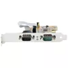 StarTech.com 2-portowa karta szeregowa PCI Express, dwuportowa karta szeregowa PCIe na RS232 (DB9), UART 16C1050, standardowe lub niskoprofilowe wsporniki, zatrzymywanie COM, dla Windows i Linux
