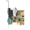 StarTech.com 2-portowa karta szeregowa PCI Express, dwuportowa karta szeregowa PCIe na RS232 (DB9), UART 16C1050, standardowe lub niskoprofilowe wsporniki, zatrzymywanie COM, dla Windows i Linux