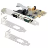 StarTech.com 2-portowa karta szeregowa PCI Express, dwuportowa karta szeregowa PCIe na RS232 (DB9), UART 16C1050, standardowe lub niskoprofilowe wsporniki, zatrzymywanie COM, dla Windows i Linux