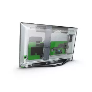 Philips 24HFL3014P/12 TV 61 cm (24 cale) HD Czarny, Przezroczysty 250 cd/m²