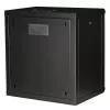 Szafa rack naścienna 19-calowa ROLINE Pro 12U, 600x450 mm, czarna, zamek na klucz, IP20