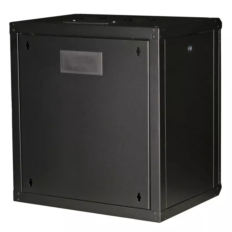 Szafa rack naścienna 19-calowa ROLINE Pro 12U, 600x450 mm, czarna, zamek na klucz, IP20