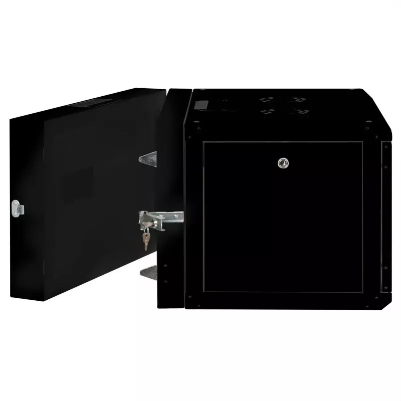 Szafa wisząca ROLINE Pro 7U 600x600 (szer. x gł.) dwuczęściowa obrotowa czarna, IP20, 50 kg