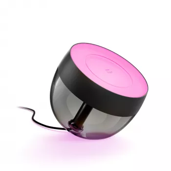 Philips Hue biały and colour ambience Iris lampa stołowa, Inteligentna lampa stołowa, Bluetooth/Zigbee, Czarny, LED, Metal, Tworzywo sztuczne, Niewymienne żarówki