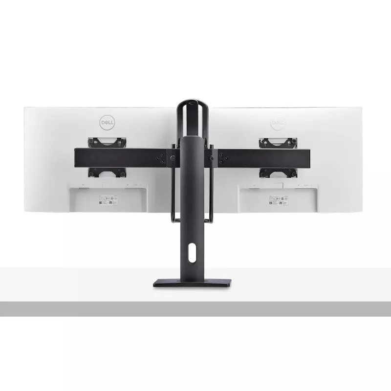 Podwójny stojak biurkowy na monitory StarTech.com Crossbar, do dwóch 27-calowych ekranów, mocowanie VESA 75x75/100x100, bezproblemowa regulacja wysokości, do 13,2 funta (6 kg) na wyświetlacz
