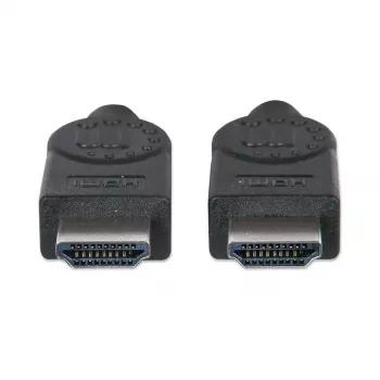 Manhattan Kabel HDMI, 1080p@60Hz (High Speed), 10m, męski na męski, czarny, w pełni ekranowany, pozłacane styki, dożywotnia gwarancja