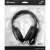 Sandberg Saver MiniJack Headphone Large, przewodowe, rozmowy/muzyka, 20–20000 Hz, 270 g, słuchawki, czarny