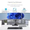 Potrójny uchwyt biurkowy StarTech.com do trzech ekranów 27 inch, VESA 75x75/100x100, regulacja ramion bez narzędzi, mocowanie zaciskowe/przelotowe, ramiona ze sprężyną