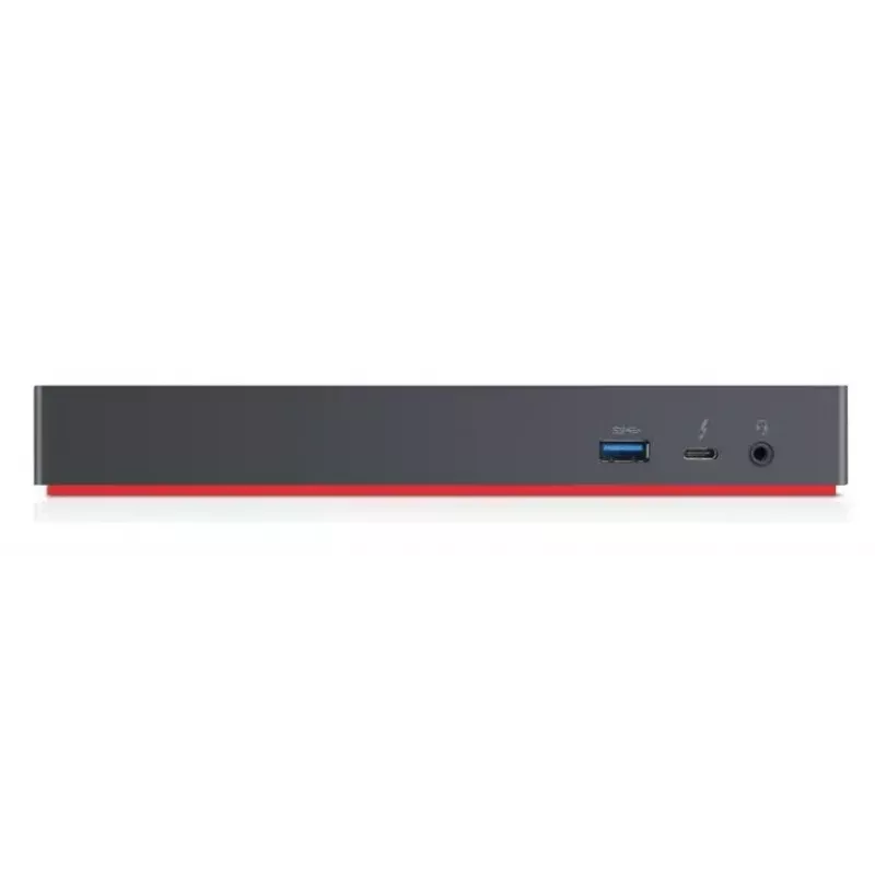 Lenovo 40AN0135EU stacja dokująca/replikator portów przewodowa Thunderbolt 3 Czarny, Czerwony