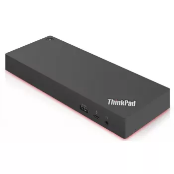 Lenovo 40AN0135EU stacja dokująca/replikator portów przewodowa Thunderbolt 3 Czarny, Czerwony