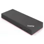Lenovo 40AN0135EU stacja dokująca/replikator portów przewodowa Thunderbolt 3 Czarny, Czerwony