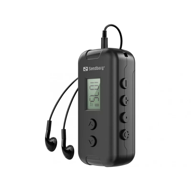 Przenośne radio Sandberg 421-00 FM 76-109 MHz Czarne