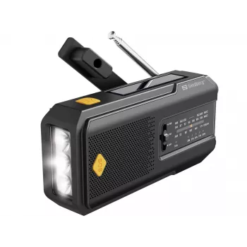 Sandberg Survivor Radio All-in-1 2000, przenośne, AM, FM, 87 - 180 MHz, 520 - 1710 kHz, 3 W, analogowe