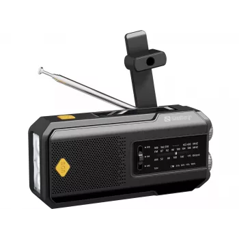 Sandberg Survivor Radio All-in-1 2000, przenośne, AM, FM, 87 - 180 MHz, 520 - 1710 kHz, 3 W, analogowe
