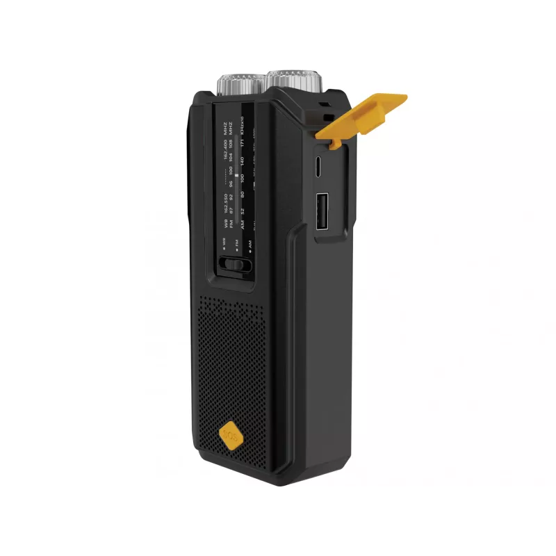 Sandberg Survivor Radio All-in-1 2000, przenośne, AM, FM, 87 - 180 MHz, 520 - 1710 kHz, 3 W, analogowe