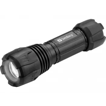 Sandberg Survivor Torch na baterie AAA, Latarka ręczna, Czarny, Aluminium, LED, 3 W, 150 lm