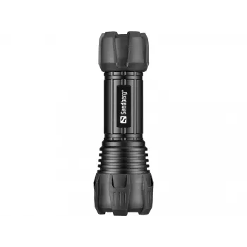 Sandberg Survivor Torch na baterie AAA, Latarka ręczna, Czarny, Aluminium, LED, 3 W, 150 lm