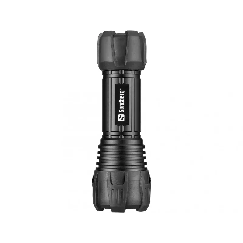 Sandberg Survivor Torch na baterie AAA, Latarka ręczna, Czarny, Aluminium, LED, 3 W, 150 lm