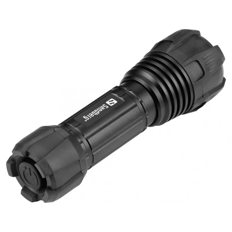 Sandberg Survivor Torch na baterie AAA, Latarka ręczna, Czarny, Aluminium, LED, 3 W, 150 lm