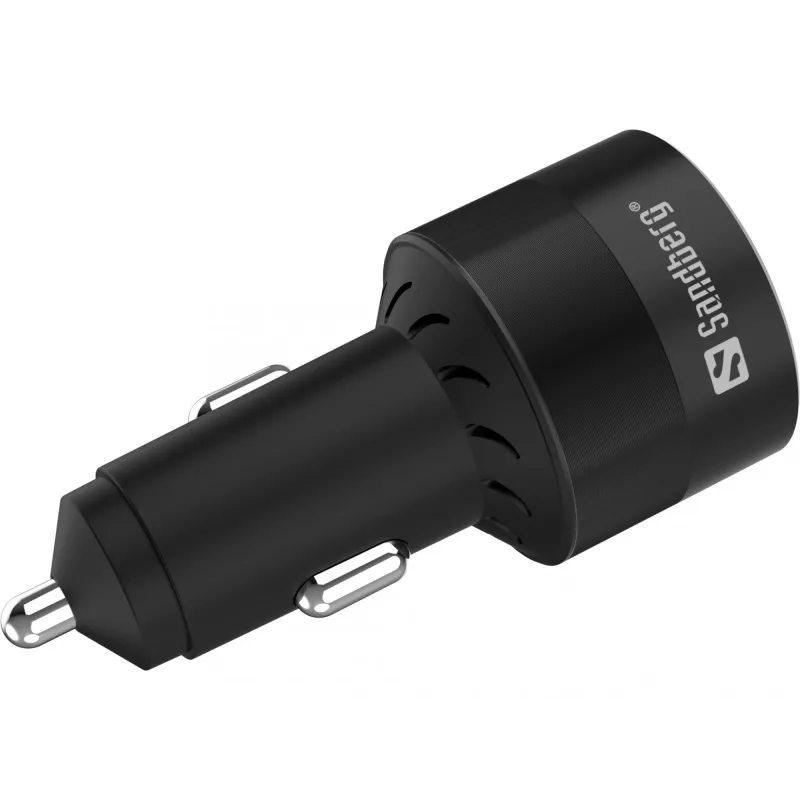 Ładowarka samochodowa Sandberg 3w1 130W USB-C PD szybkie ładowanie uniwersalna