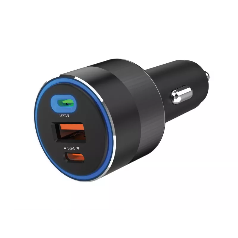 Ładowarka samochodowa Sandberg 3w1 130W USB-C PD szybkie ładowanie uniwersalna