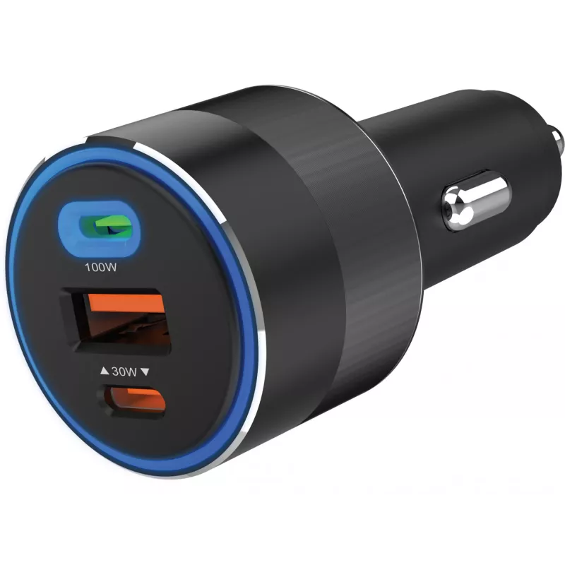 Ładowarka samochodowa Sandberg 3w1 130W USB-C PD szybkie ładowanie uniwersalna