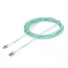 StarTech.com 10m (32.8ft) LC do LC (UPC) OM4 Wielomodowy kabel światłowodowy z wypustkami push-pull, 50/125µm, 100G, niewrażliwy na zginanie, niskie tłumienie wtrąceniowe - LSZH zworka światłowodowa