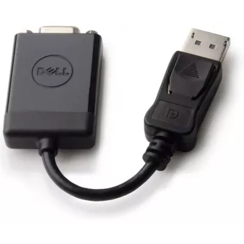 Przejściówka wideo DELL 492-11715 DisplayPort na VGA, czarna