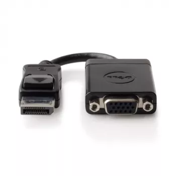 Przejściówka wideo DELL 492-11715 DisplayPort na VGA, czarna
