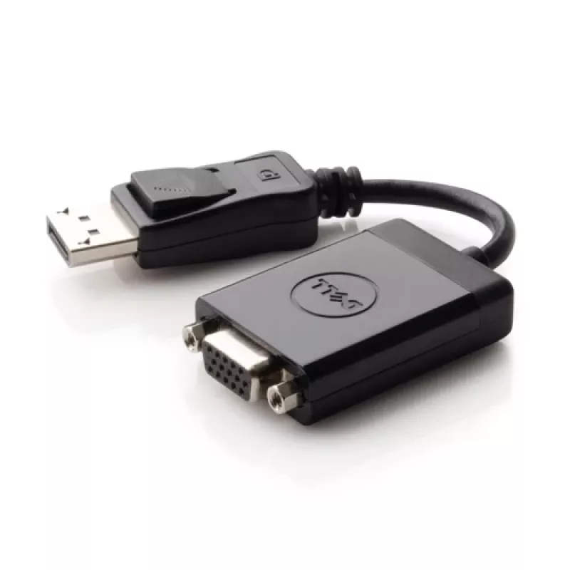 Przejściówka wideo DELL 492-11715 DisplayPort na VGA, czarna
