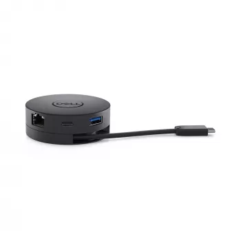 DELL DA300 przewodowy USB 3.2 Gen 2 (3.1 Gen 2) Typ-C Czarny