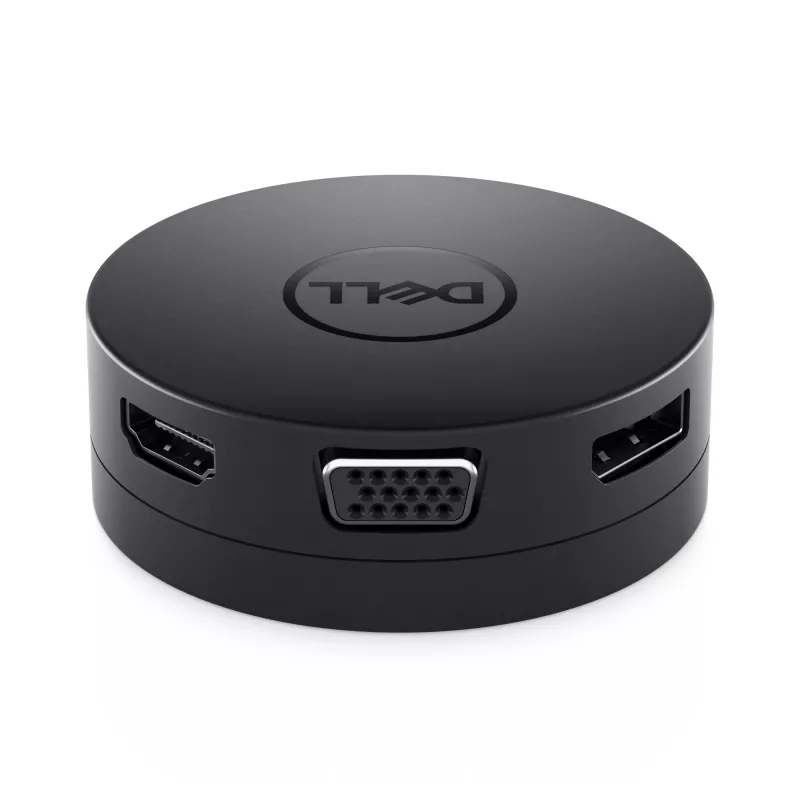 DELL DA300 przewodowy USB 3.2 Gen 2 (3.1 Gen 2) Typ-C Czarny