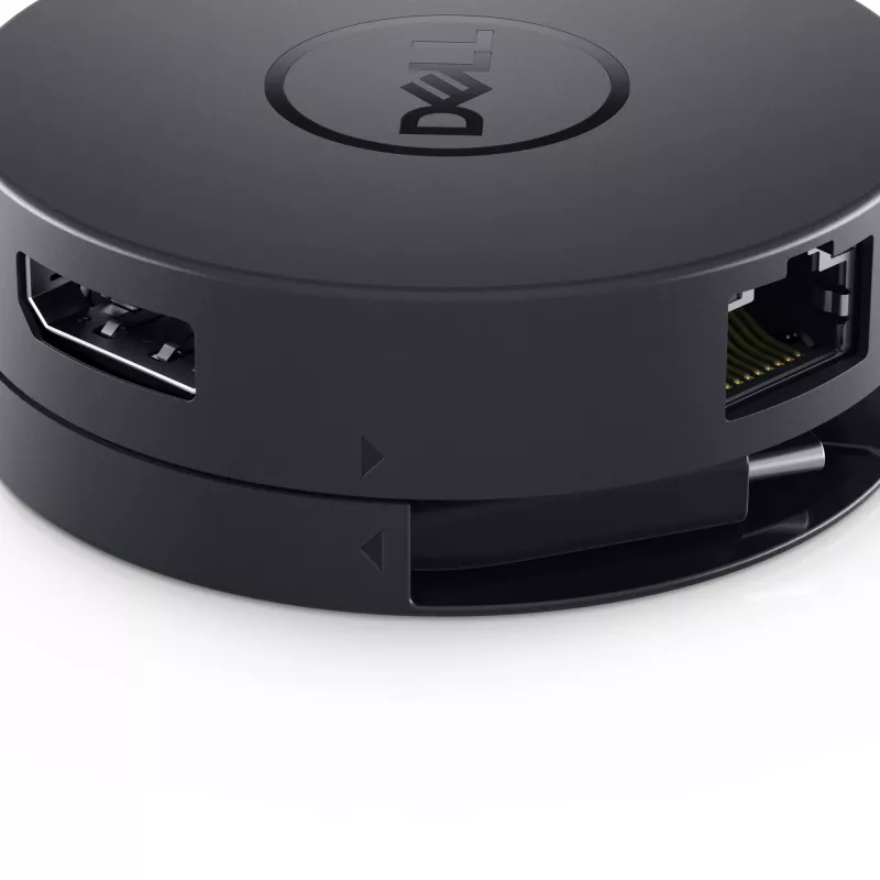 DELL DA300 przewodowy USB 3.2 Gen 2 (3.1 Gen 2) Typ-C Czarny