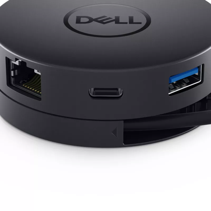 DELL DA300 przewodowy USB 3.2 Gen 2 (3.1 Gen 2) Typ-C Czarny