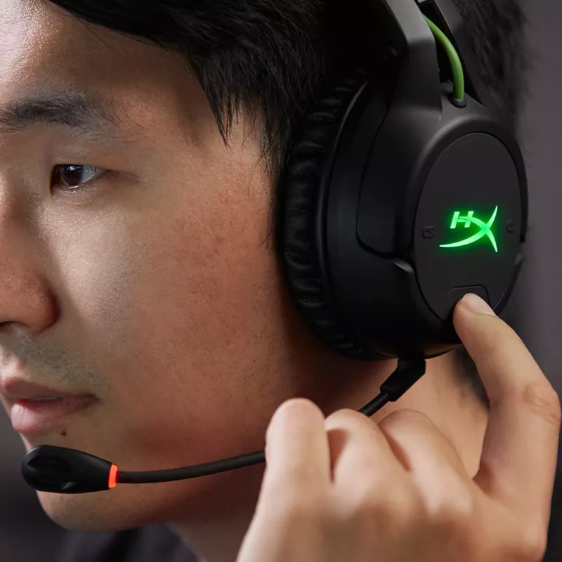 HyperX CloudX Flight - Bezprzewodowy zestaw słuchawkowy dla graczy (czarno-zielony) - Xbox