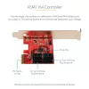 StarTech.com SATA PCIe Card - 4 Port PCIe SATA Expansion Card - 6Gbps - Low Profile Bracket - Stacked SATA Connectors - ASM1164 Non-Raid - PCI Express to SATA Converter