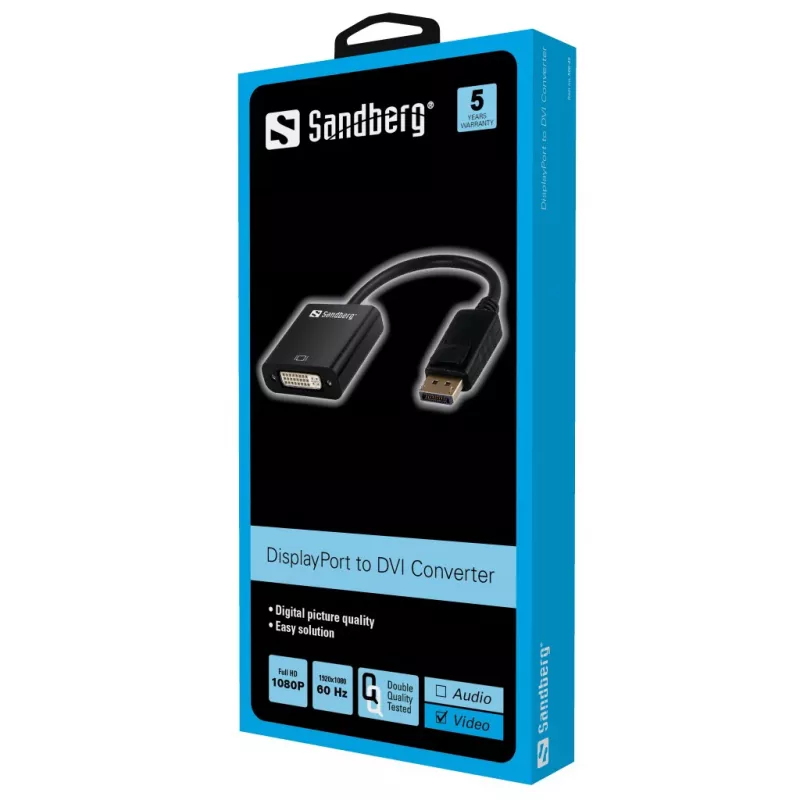 Adapter DisplayPort do DVI Sandberg