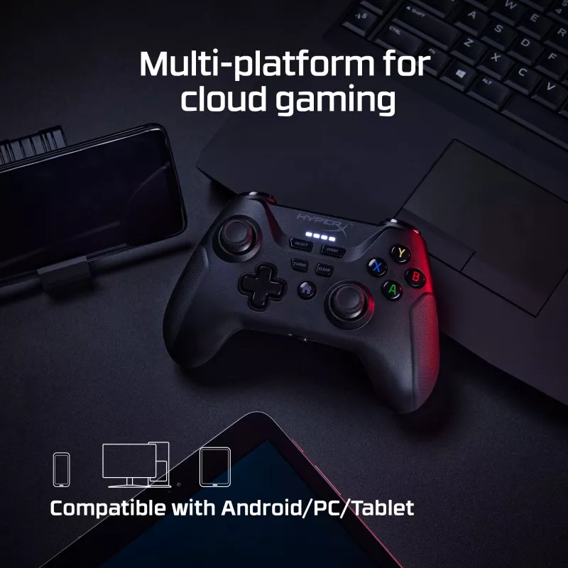 HyperX Clutch - Bezprzewodowy kontroler do gier (czarny) - Mobile PC