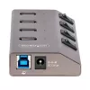 StarTech.com 4-portowy zasilany hub USB-C z indywidualnymi przełącznikami włącz/wyłącz, hub rozszerzający USB 3.0 5Gbps z zasilaczem, hub USB-C na USB-A do komputera stacjonarnego/laptopa, hub USB typu C z BC 1.2