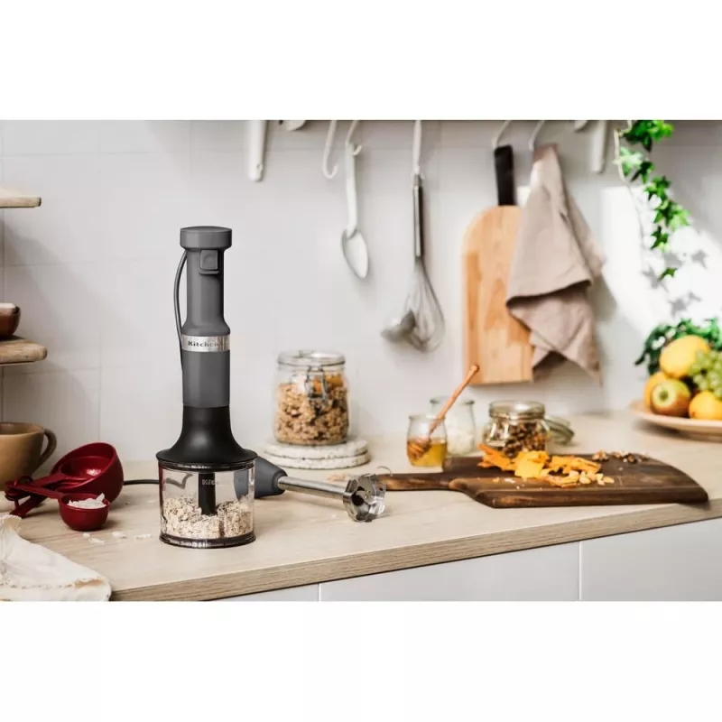 KitchenAid 5KHBV83EDG Blender ręczny 1 L 180 W Szary