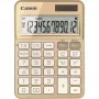 Kalkulator biurkowy Canon KS-125KB z 12-cyfrowym wyświetlaczem, funkcjami podatkowymi, zasilanie bateria/solar, złoty